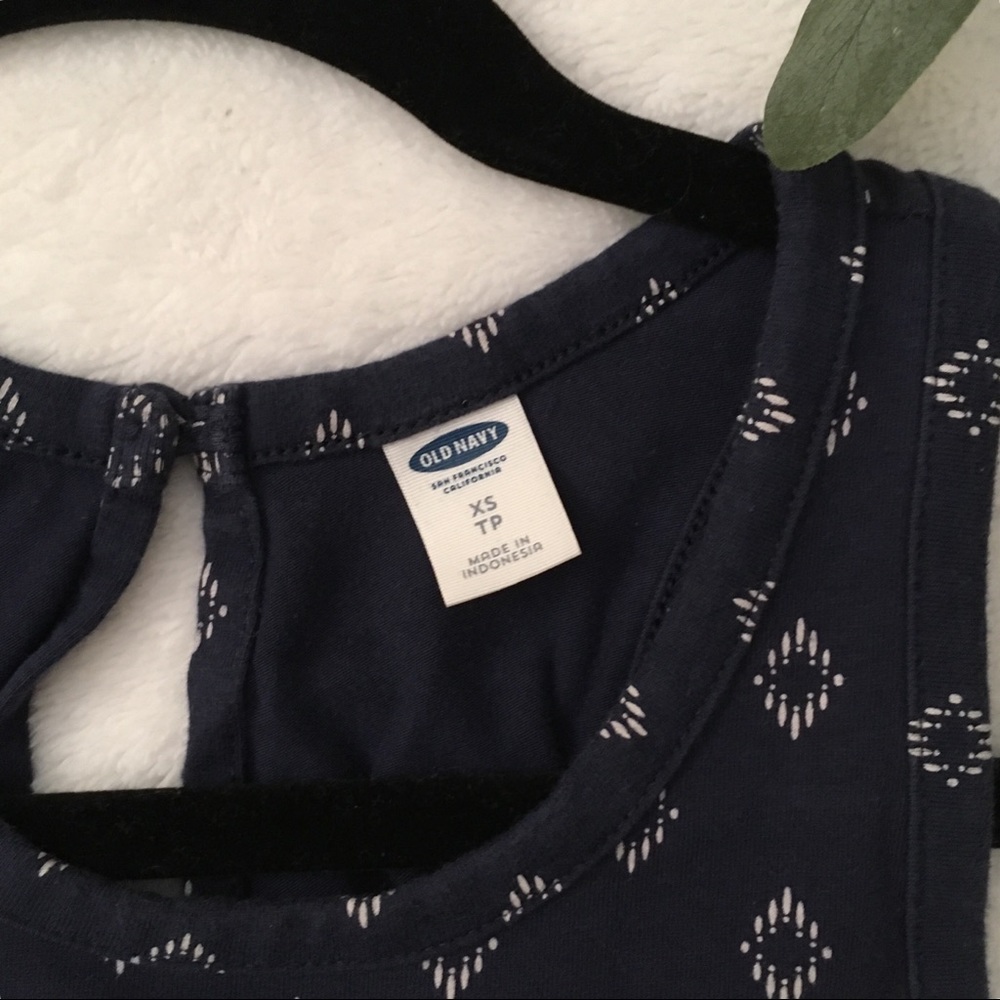 Old Navy | blue patterned High neck romper. - Picture 3 of 4
